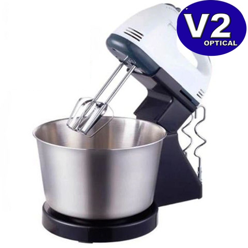 Double Beater 7 Speed Hand Stand Mixer 1.7L Bowl Stainless Steel Mix & Whisk Beater