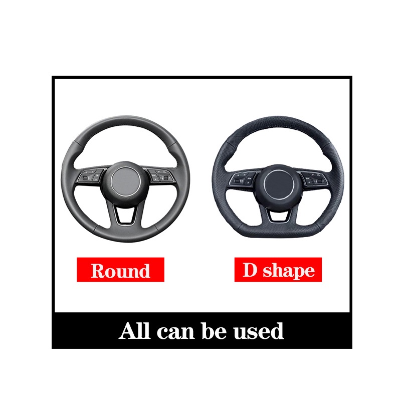 Multi Quality 【free gift】Carbon Fiber Leather/suede Steering Wheel Stereng Cover Perodua Proton Honda Toyota Saga... - Image 3