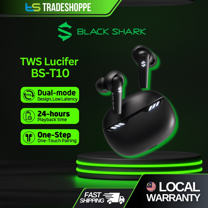 Black Shark Lucifer T10 Bluetooth Headphones 24Hrs Playtime