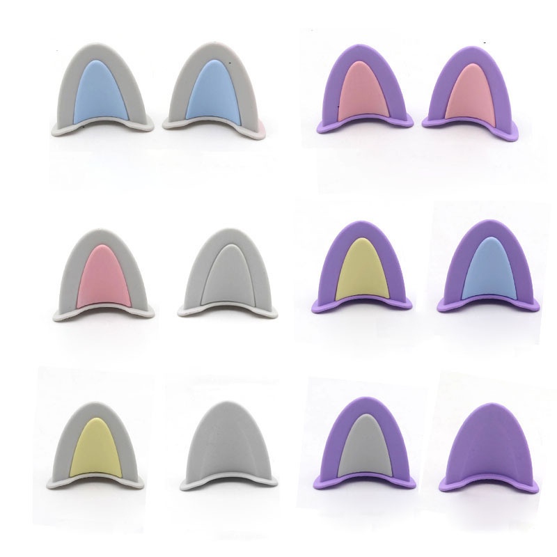 Purpose Quality 2 Cat Ears Helmet Decoration Super Cute Colorful Stickers - Image 3