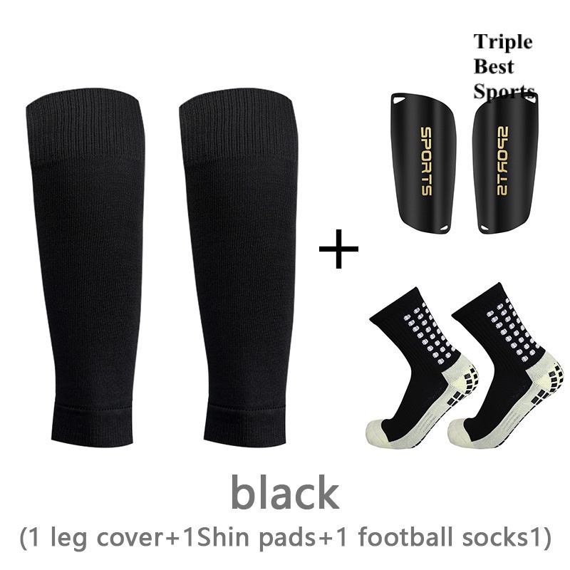 Must Quality 1 Set Mens Adults Kids Childrens Teenagers Elastic Leg Covers Soccer Football Shin Guards PadS Gear Exer... - Image 5