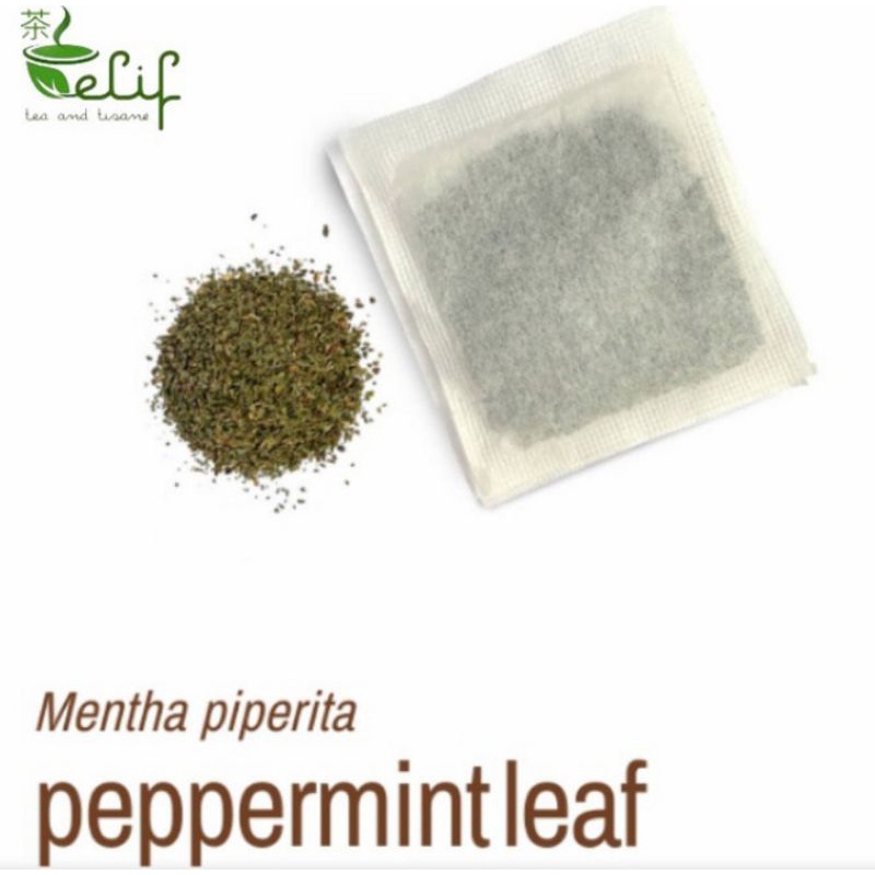 Chic Trendy ELIF TEA Peppermint Teh Daun Mint Batuk Pilek Sakit Tenggorokan Pure Herbal Series 30 Bag z1 Outdoor