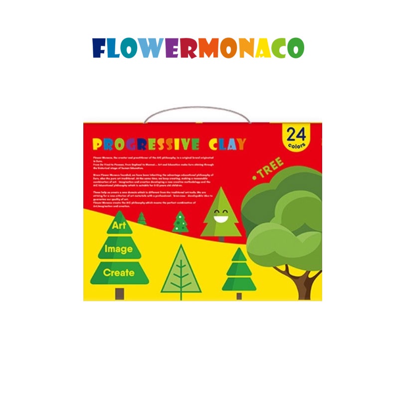 Flower Monaco 600176-847379 Progressive Clay, Tree Suitable For Age 3+ Years
