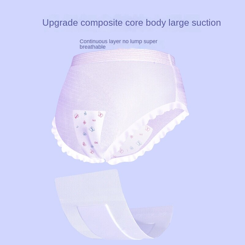 Have Multi Ankexin Maternity Underwear Maternal Adult Care Menstrual Sleep Pants Sanitary Napkin Lengthened Napkins N - Image 3