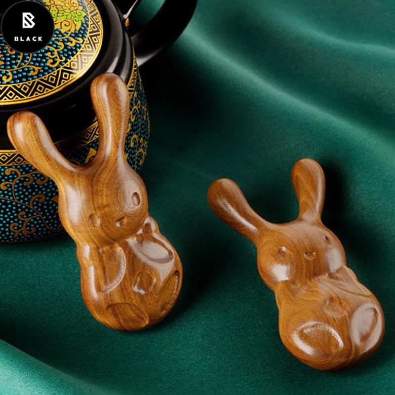 BJ widefiling 1Pcs Golden Sandal Massage Comb Rabbit Shape Nose And Eye Acupoint Massage Comb Relieve Rhinitis Promote
