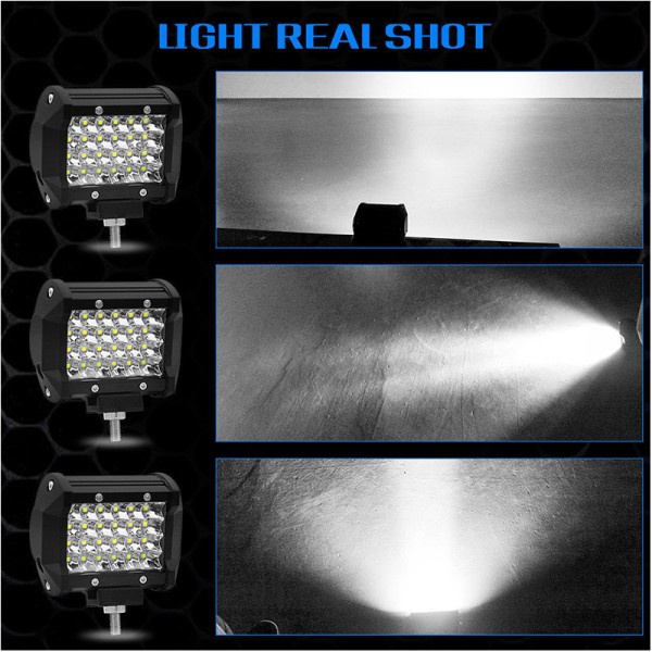 Premium Durable 200W 4" LED Combo Work Light Bar Spotlight Off-road Driving Fog Lamp Truck Purpose - Image 2