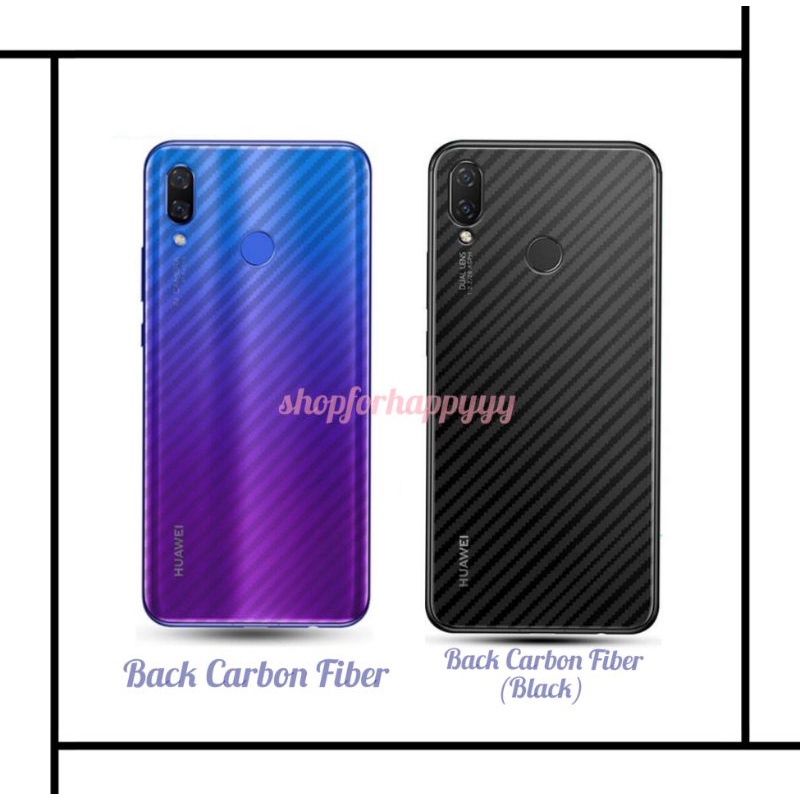 Poco M2 Pro M3 Pro 5G M4 Pro 5G M5 M5s Carbon Fiber Phone Sticker Transparent