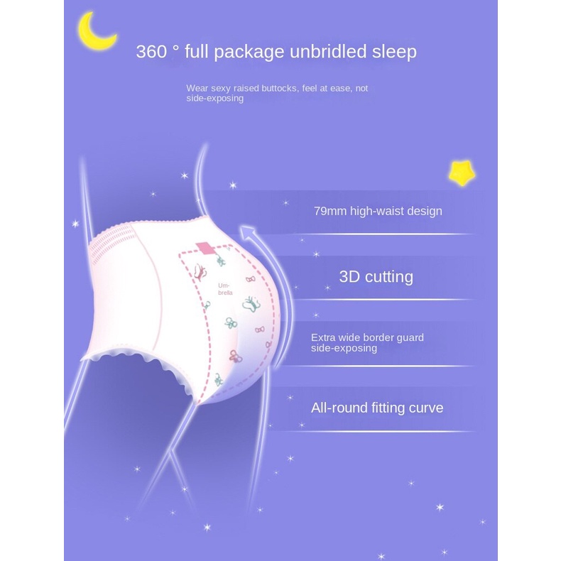 Have Multi Ankexin Maternity Underwear Maternal Adult Care Menstrual Sleep Pants Sanitary Napkin Lengthened Napkins N - Image 4