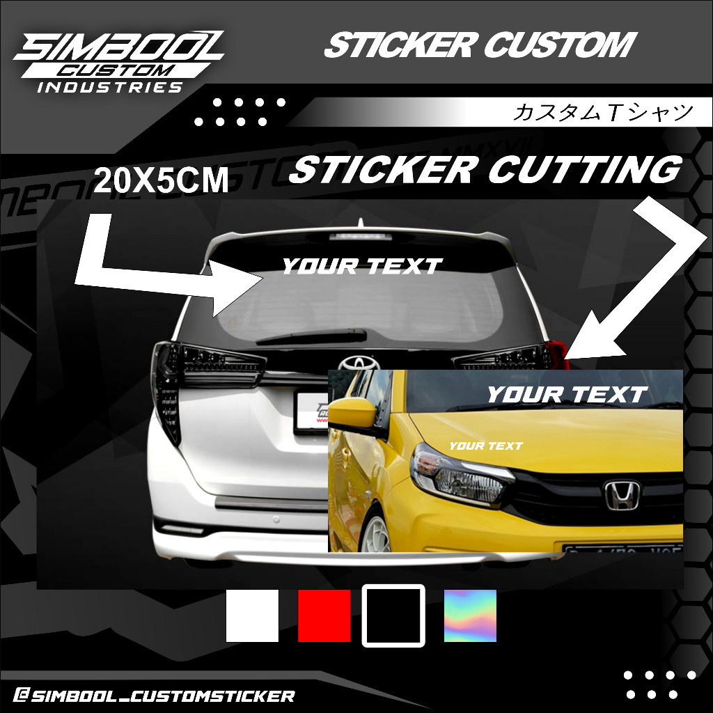 Custom CAR NAME STICKER!! You can change your name, custom name, car body window cutting sticker