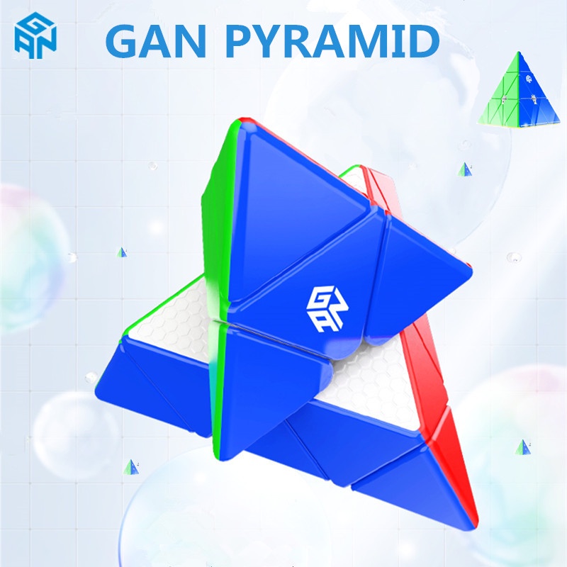 GAN Pyraminx Magnetic 3x3 Cube Professional GAN Pyramid Enhanced UV Puzzle Toy