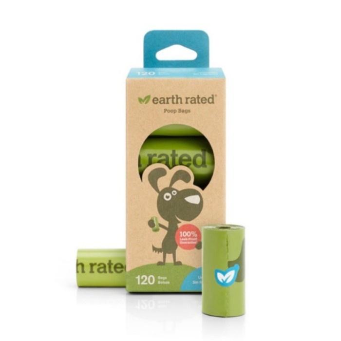 Earth Rated Eco Friendly POOP BAG 8 REFILL ROLLS - UNSCENTED