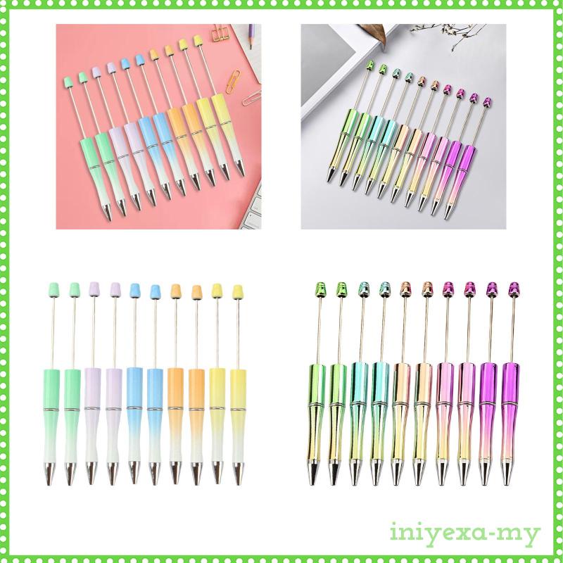 Versatile Essential Beaded Beadable Pens DIY Set 10x Exam Spare Draw Office Journaling Have Must - Image 3