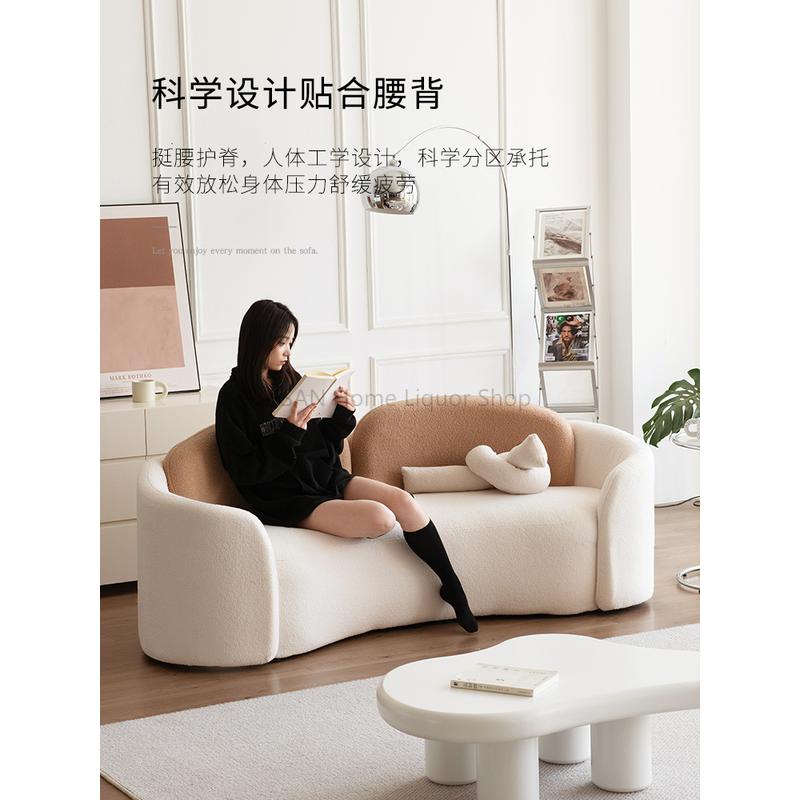 Nordic Arc-shaped Sofa, Simple and Modern Small Unit Design, Creative Clothing Store, Reception Beauty Salon, Rest Area,