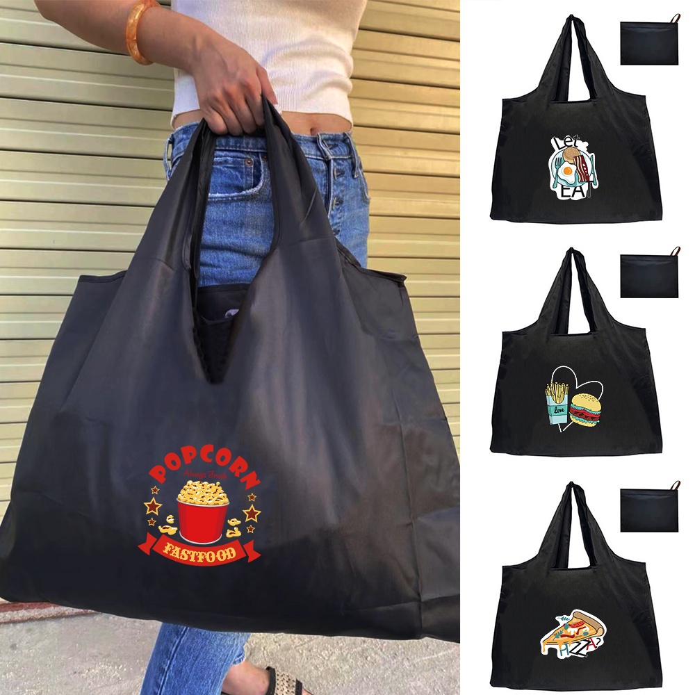 🔥 Fashion High-capacity  Travel Shoulder Bag Washable Large Tote Tote Pouch   Reusable Handbag Shopping Bag In Stock!