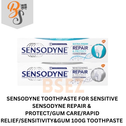 SENSODYNE REPAIR & PROTECT/GUM CARE/RAPID RELIEF/SENSITIVITY&GUM 100G TOOTHPASTE [ORI MALAYSIA STOCK]