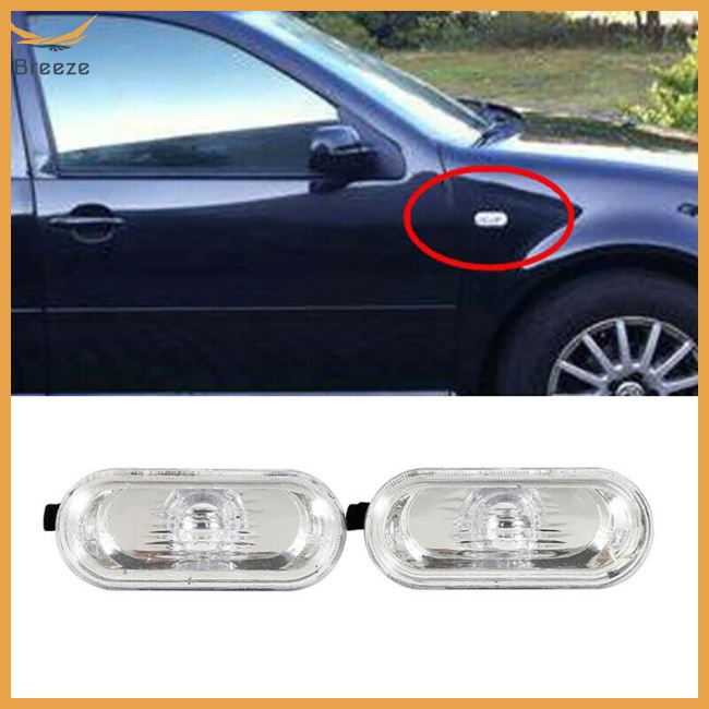 Must Essential breeze 2pcs Side Marker Lights Turn Signal Lamp Warning Compatible Volkswagen Golf 4 Mk4 Bora Polo Pre... - Image 3