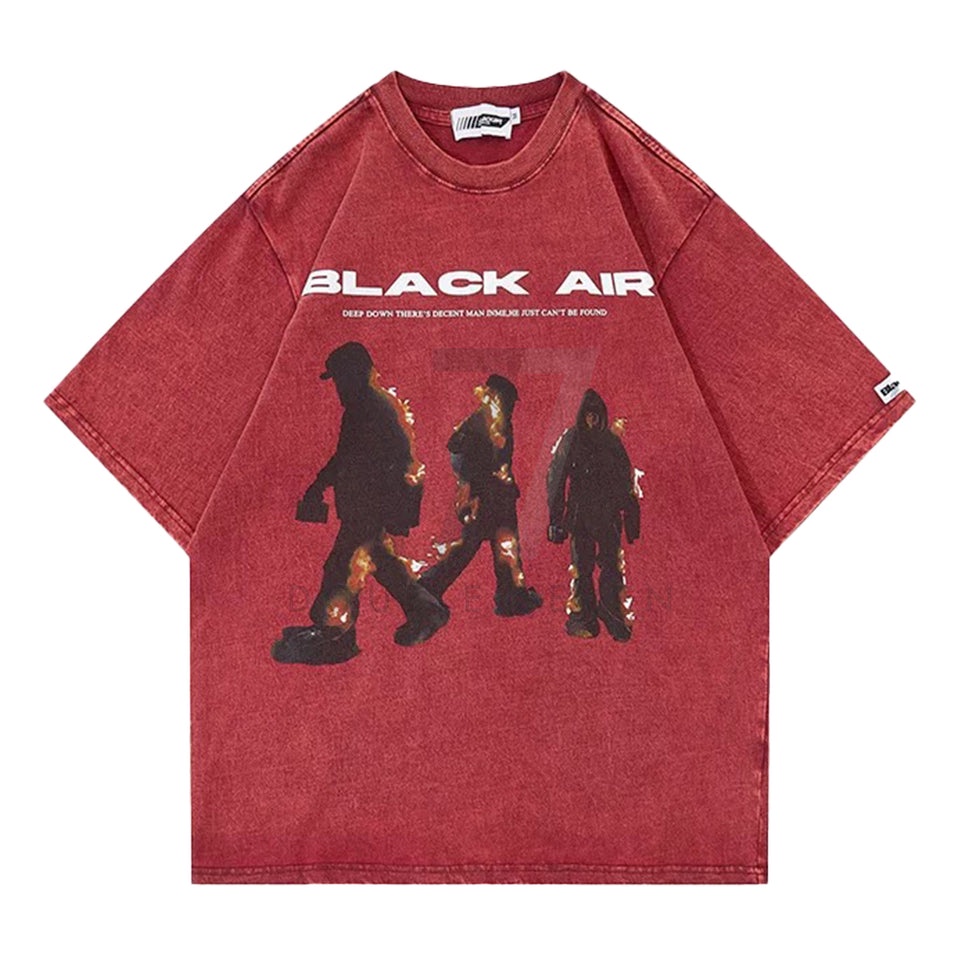 Made Extreme Black Air Walking Flame Graphic Authentic Streetwear Unisex Tee (Hot Selling)