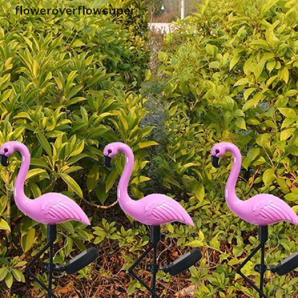 Versatile Premium FSMY 3Lamps/Drag New Led Solar Power Flamingo Lawn Garden Stake Landscape Outdoor Quality - Image 2
