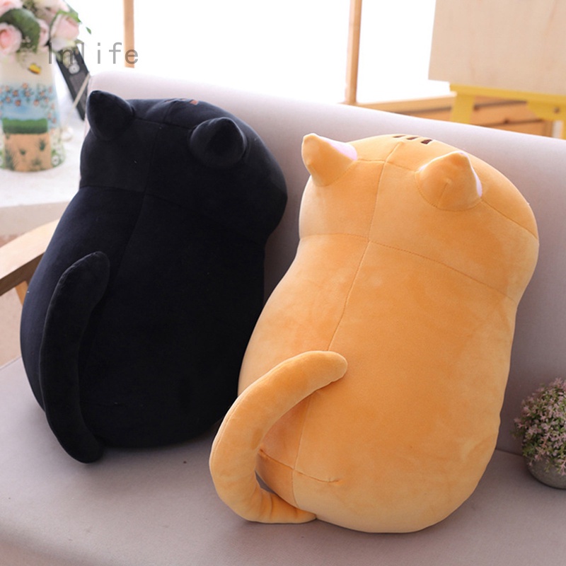 Cartoon cat pillow cute round eye kitten doll girlfriend present plush toys