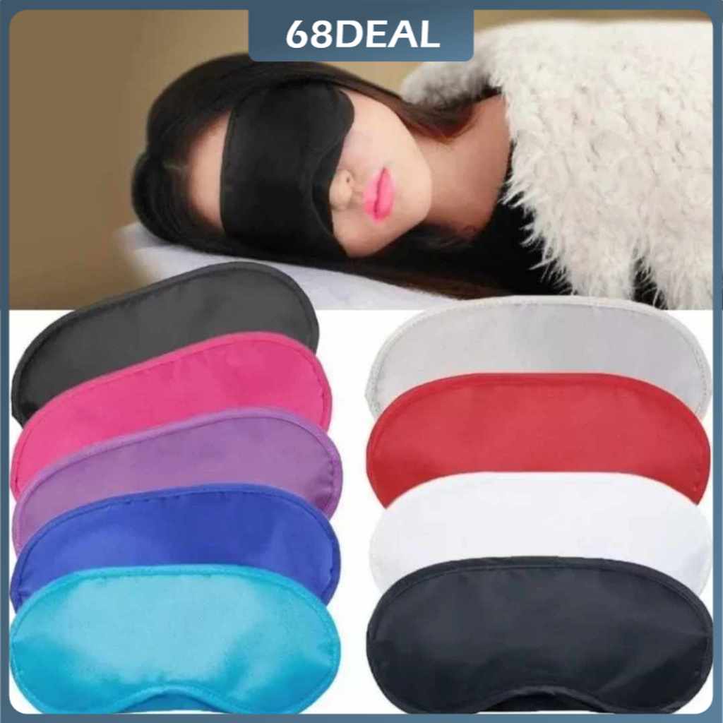 [Johor Stock] Travel Sleeping Eye Mask Sleep Padded Eye Cover Relax Rest Eyepatch Blindfold Shield Health Care