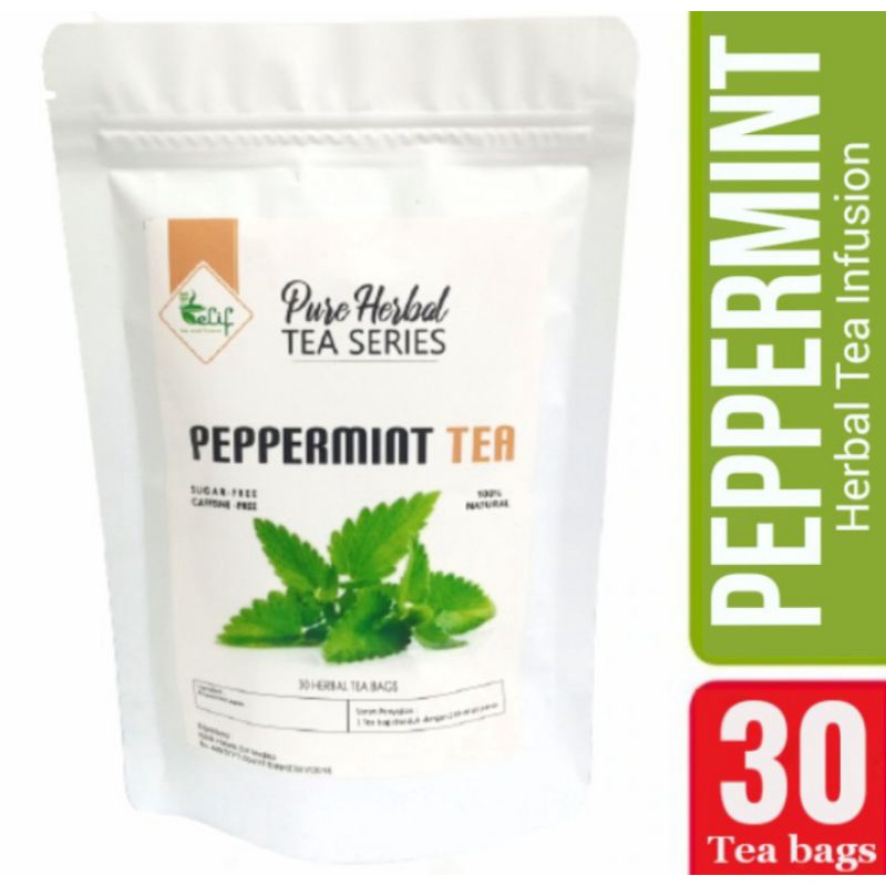 Chic Trendy ELIF TEA Peppermint Teh Daun Mint Batuk Pilek Sakit Tenggorokan Pure Herbal Series 30 Bag z1 Outdoor - Image 2