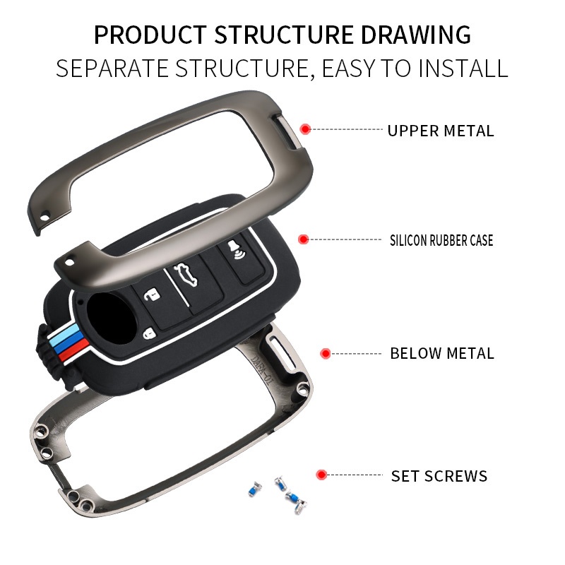 Must Durable Perodua Ativa / Alza axia 2023 myvi 2022 key cover alloy Remote Case Accessories Have - Image 5