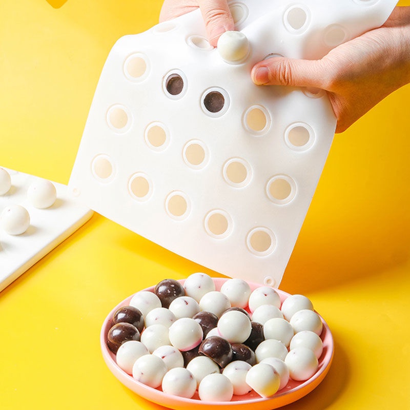 Round Shaped Chinese Moon Cake Filling Silicone Mold Homemade Lid Rice Dumpling Cooking Tools Ice Ball Making Mould