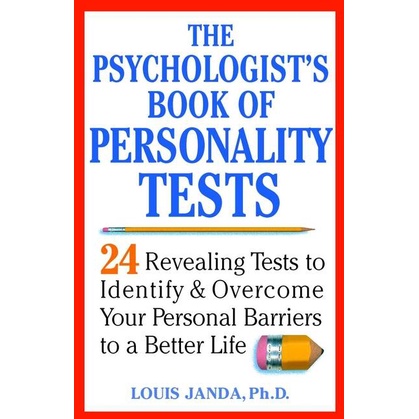 [English - 100% Original] - The Psychologist's Book of Personality Tests - 24 by Louis H. Janda (US edition, paperback)