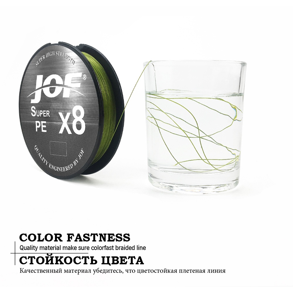 Versatile Purpose NEW JOF Braided Fishing Line X8 100M 150M 300M 500M 8 Strands Black Multifilament Saltwater PE 20 3 - Image 3