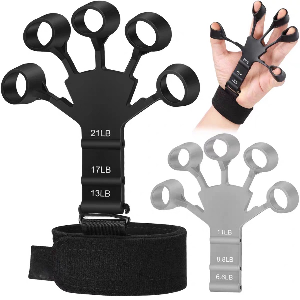 Elegant Chronograph Grip strength trainer five-finger tensioner environmentally friendly silicone wrist finger muscle... - Image 3