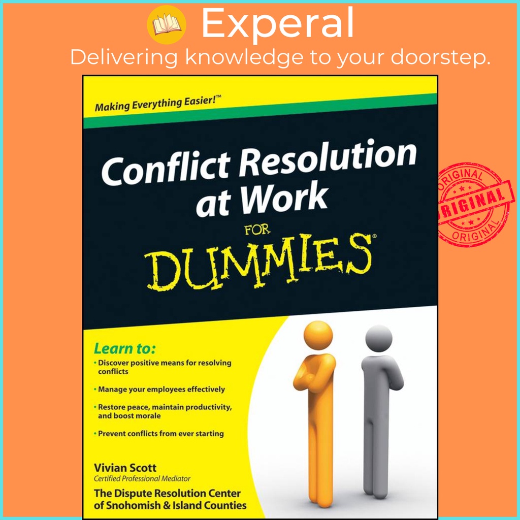 [English - 100% Original] - Conflict Resolution at Work For Dummies by Vivian Scott (US edition, paperback)