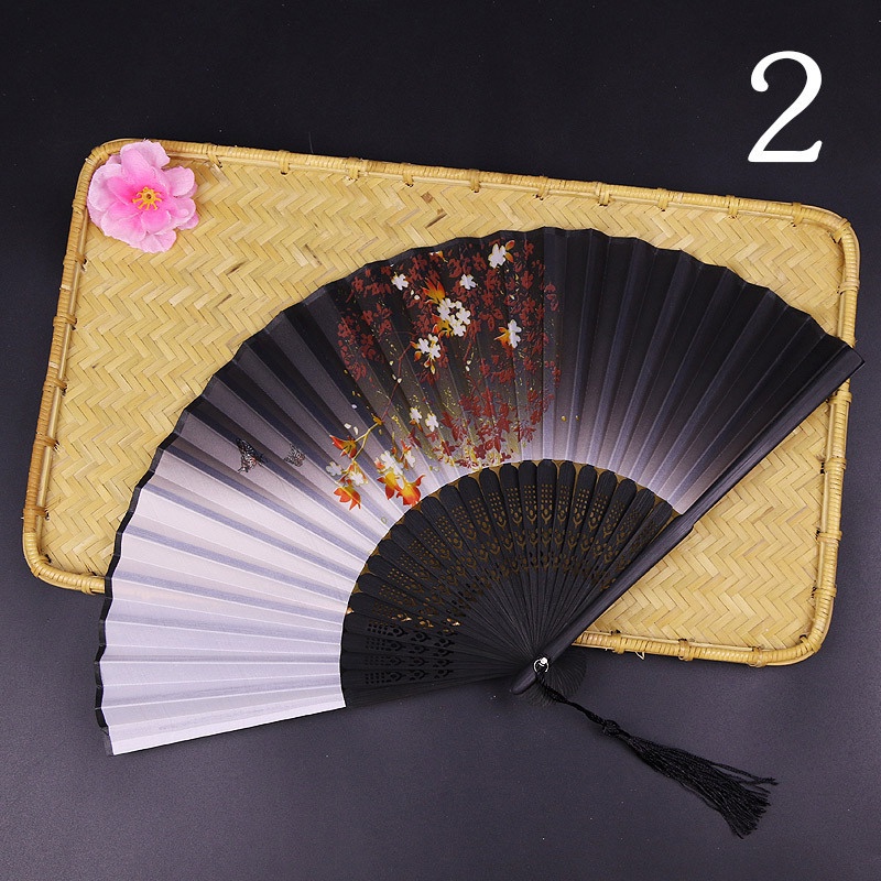 Premium Multi Kipas Vintage Style Silk Folding Fan Chinese Japanese Pattern Art Craft Gift Home Decoration Ornaments ... - Image 2