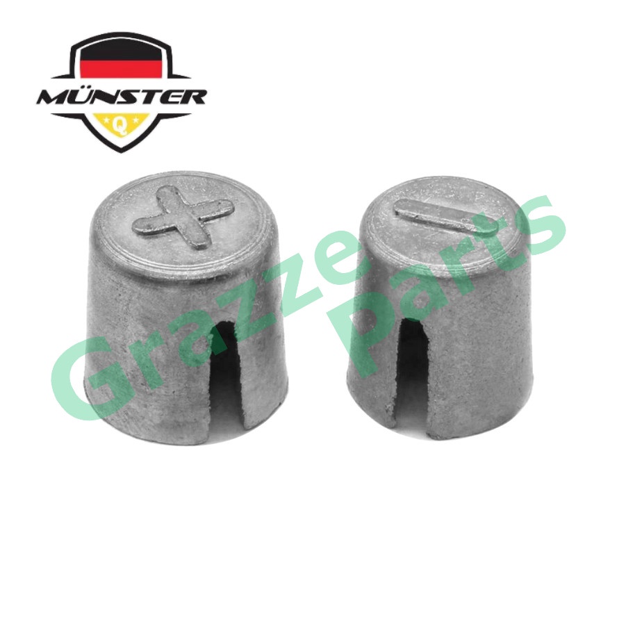 TRIMAS 1 SET Japanese Car Battery Terminal Post Adapter Shim Converter JIS to SAE Standard