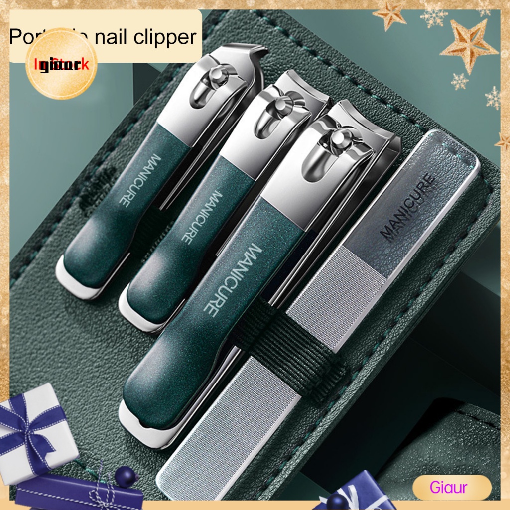 Giaurz 1 Set Effective Nail Clipper Pedicure Shop Supply Nail Care Stainless Steel Sturdy Nail Tip Cutter High Hardness