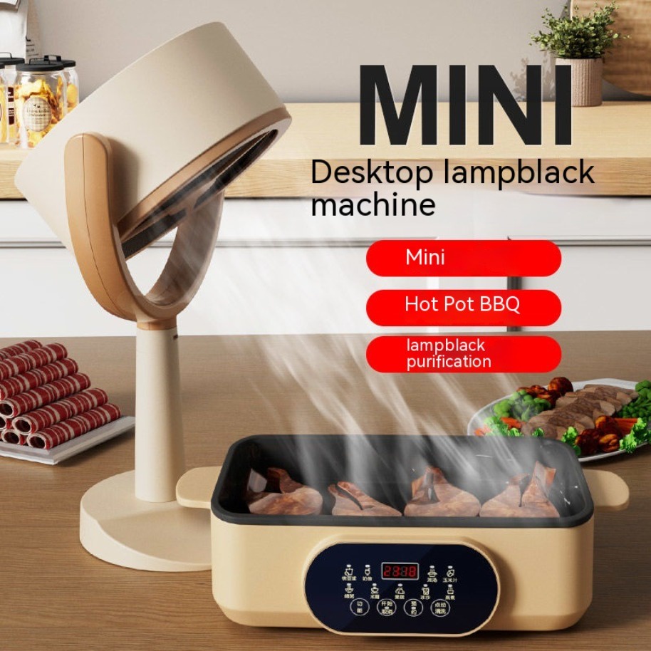 🇲🇾 in stock 🇲🇾 Mini Desktop Range Hood  USB Rechargeable Portable Travel Range Hood Barbecue Range Hood Dormitory Living Room Dining Table Smoking Device 厨房 抽油煙機 小型