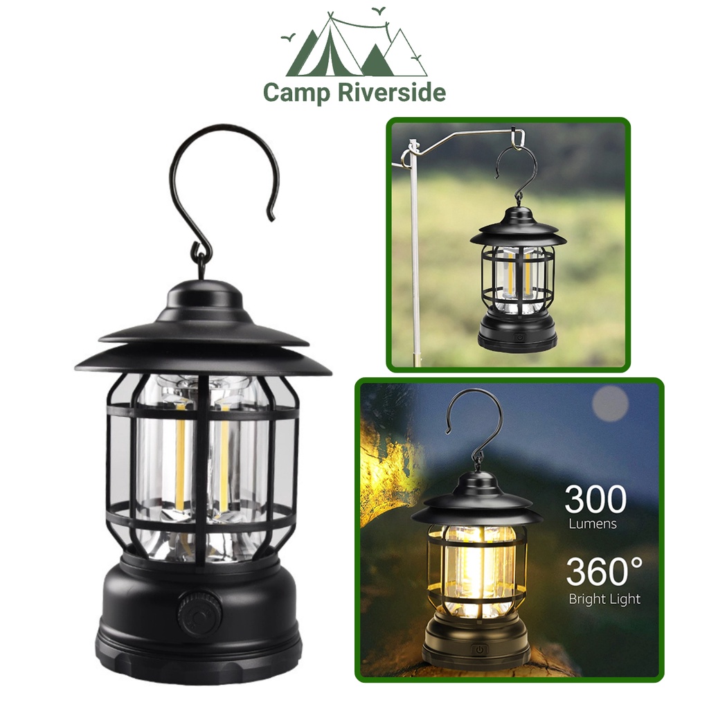 [Ready Stock] Outdoor Light Camping Light Camping LED Vintage Lantern Light Hanging Lamp