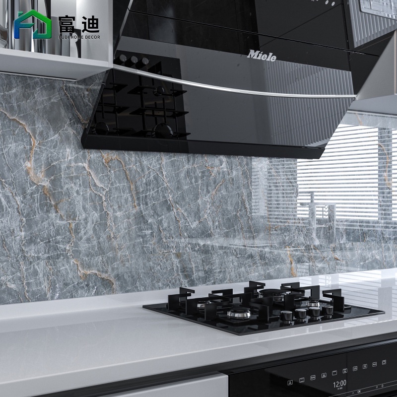 Multi Versatile 【 Spot 】 60cm ceramic tile sticker waterproof wall paper renovation wallpaper self-adhesive cabin... - Image 4