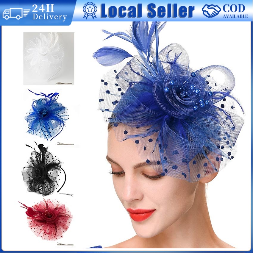 Mesh Shape Party Headgear Photograph Props Wedding Ascot Forma Royal Fascinators Hat Flower