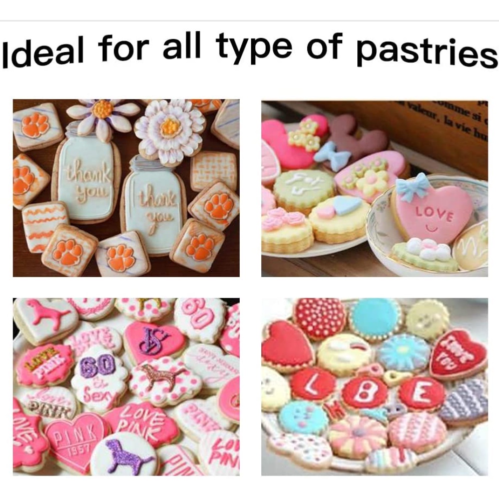 Duty Hardware Alphabet Letter Number Silicone Clear Seal Stamp DIY Fondant Embossing Brush Cake Cookie Biscuit Decora... - Image 4