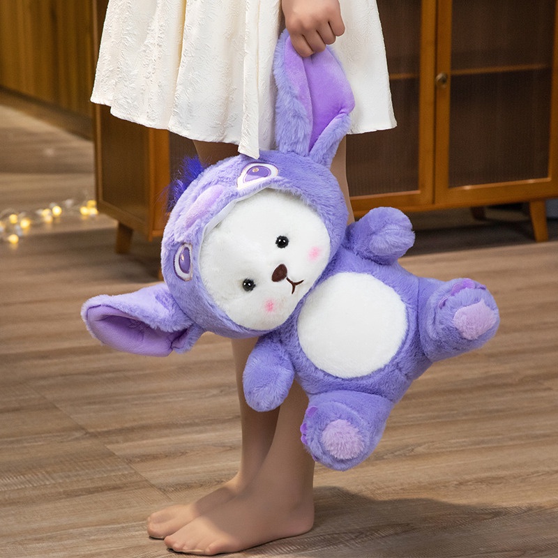 Reliable Essential 现货速发!草莓莉娜熊 变身小熊 Teddy Tales Bear Cosplay Lotso Stitch Kuromi Plush Doll ... - Image 3