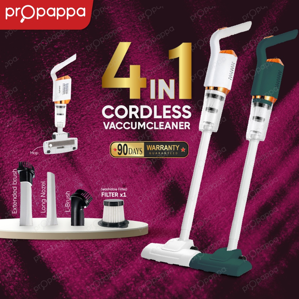 Propappa - Cordless Vacuum Cleaner Rechargeable Handheld Car Household Vacuum Cleaner, Vacum Rumah, 无线吸尘机 HY-118 Model