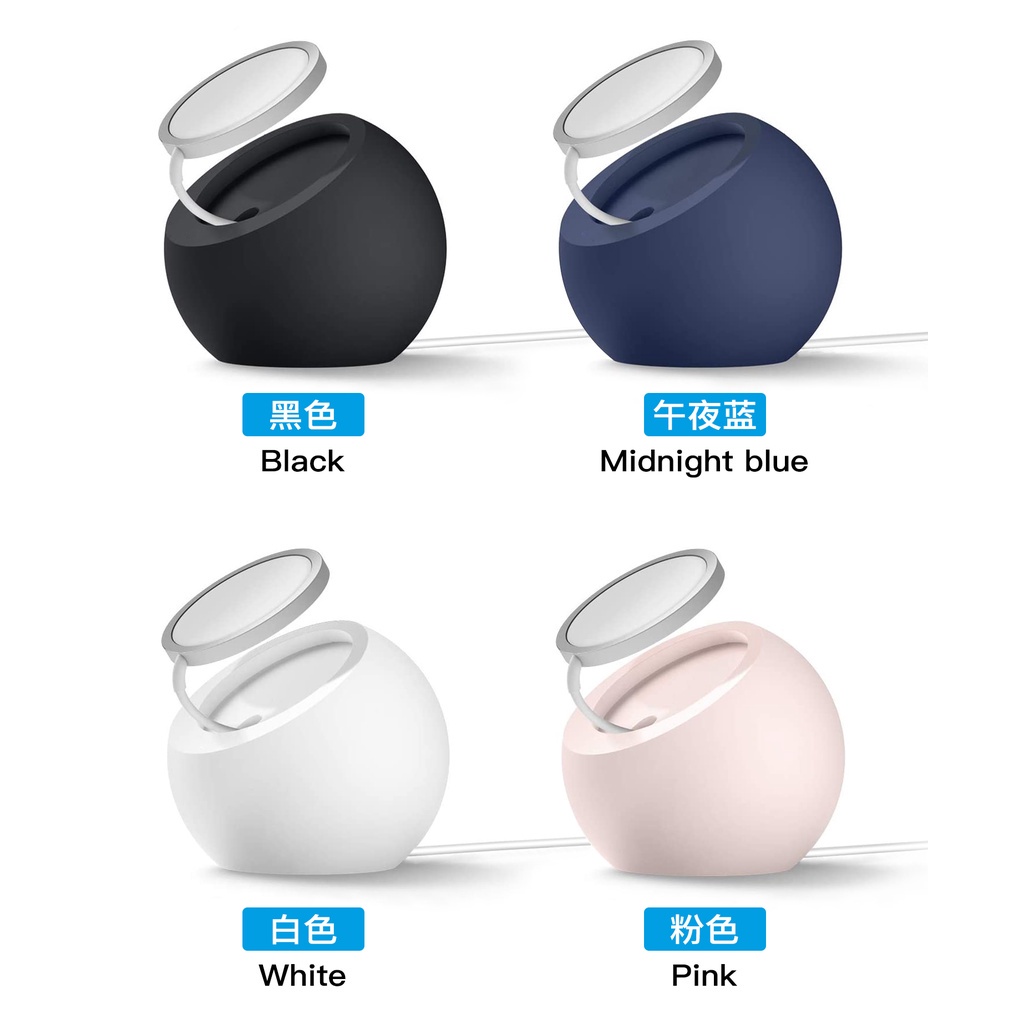 Multi Have Magnetic Wireless Charger Stand Holder iPhone 13 12 Pro Max Mini Silicone Ball Shape Charging Dock Station... - Image 5
