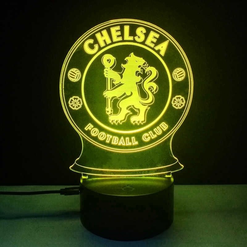 Premium Must Liverpool Chelsea Manchester Arsenal 3D Night Light FA Football Club Bedside Table Lamp Bedroom Decor Gi... - Image 3