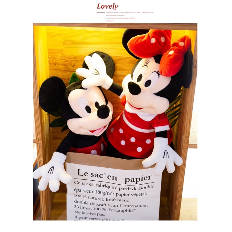 Multi Premium Mickey Minnie doll plush toys couple dolls holiday gifts - Image 3