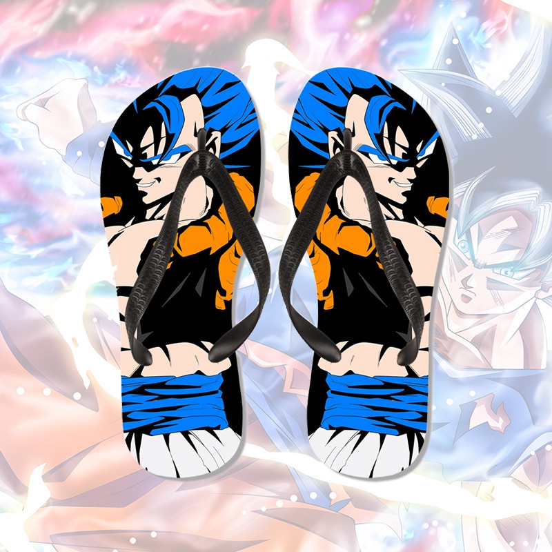 Versatile Durable Dragon Ball Slippers Son Goku Kaiwang Printed Cartoon Flip-Flops Men Women Beach Sandals Quality Pr... - Image 5
