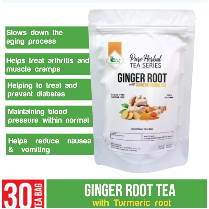 Outdoor Travel ELIF TEA Ginger Turmeric Teh Jahe Kunyit Pure Herbal Series 30 Bag v1 - Image 3