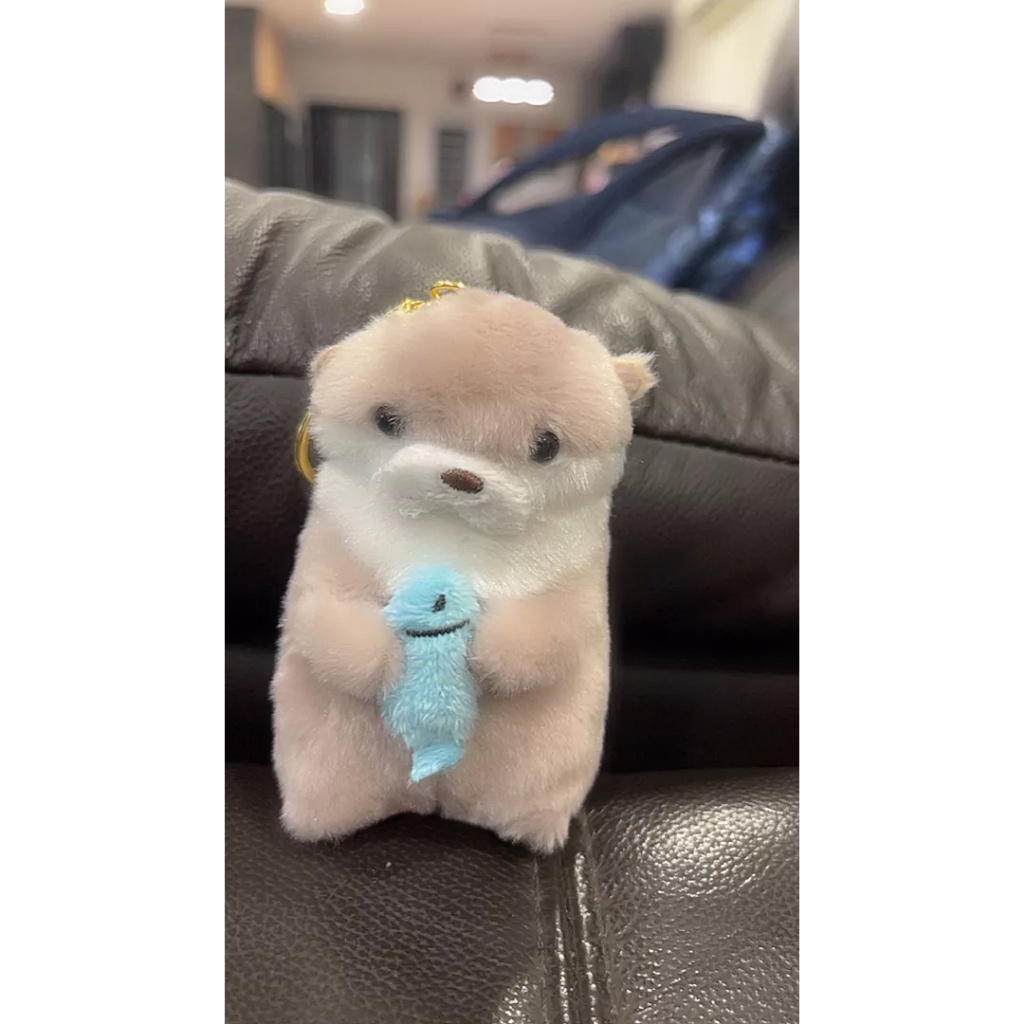 Multi Quality Ready Stock(Quality life)A amuse Cute Little Otter Hug Fish Plush Doll Pendant Gift Li Can Creative Hav... - Image 3