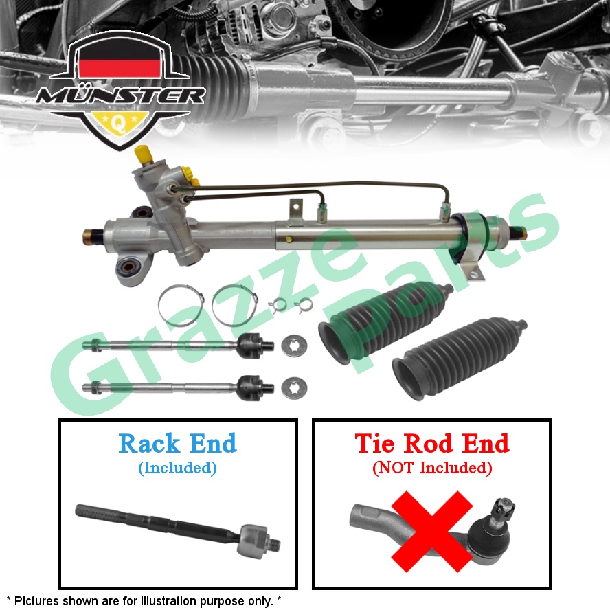 100% NEW - Münster Steering Rack Assy Assembly 44200-BZ021 for Perodua Myvi 1.0 1.3 M300 2005-2011