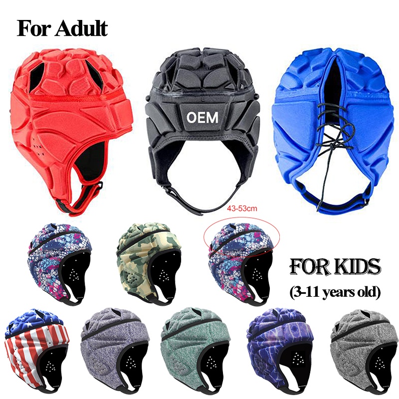 Essential Quality Adjustable Goalkeeper Helmet Rugby Football Sports Soccer Goalie Head Guard Hat Multi - Image 5