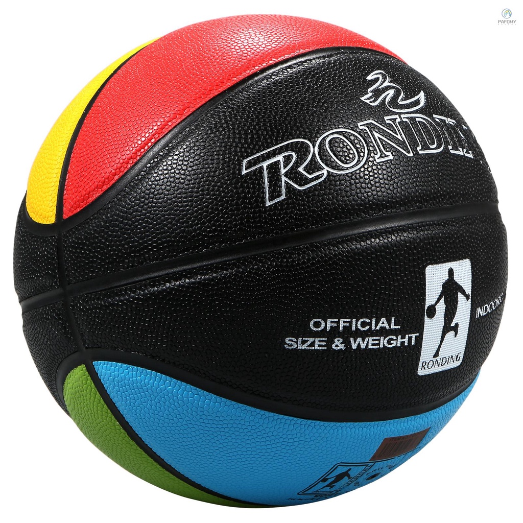 RONDING Official basketball ] PU Material Size Needle Indoor Outdoor With and Free [ Matching Training ball 5 Bag 2022 New Net